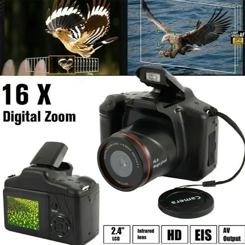 Premium Black 1080P HD Professional Digital Camcorder USB Rechargeable