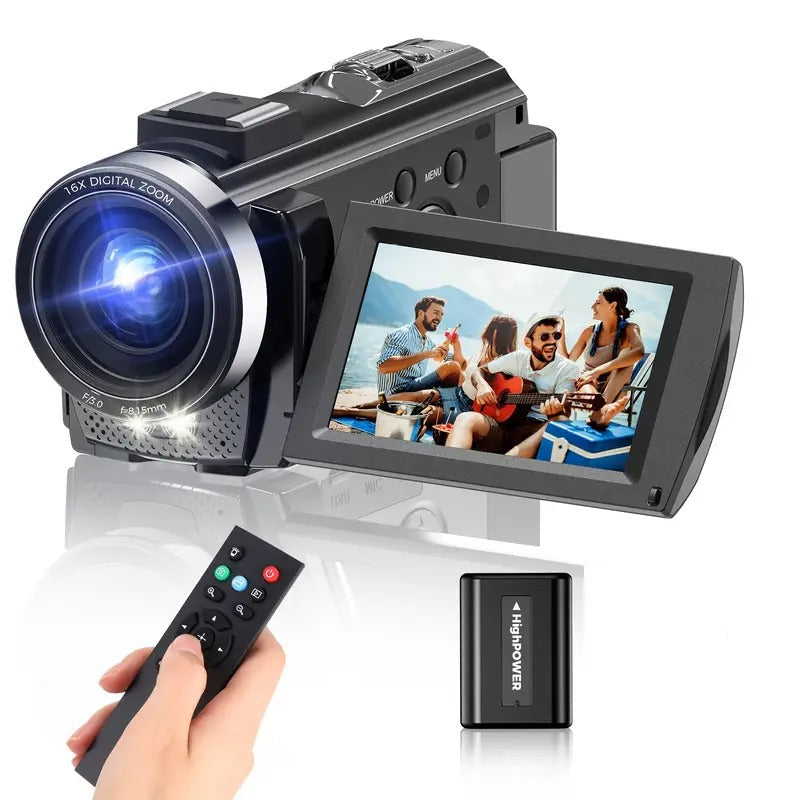 Premium Black 1080P 24MP Digital Camera with 3 Inch LCD Screen