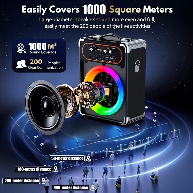 Wireless Karaoke Machine with Dual Microphones - SuperSaverAU - view 3