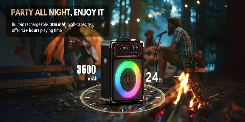 Wireless Karaoke Machine with Dual Microphones - SuperSaverAU - view 5