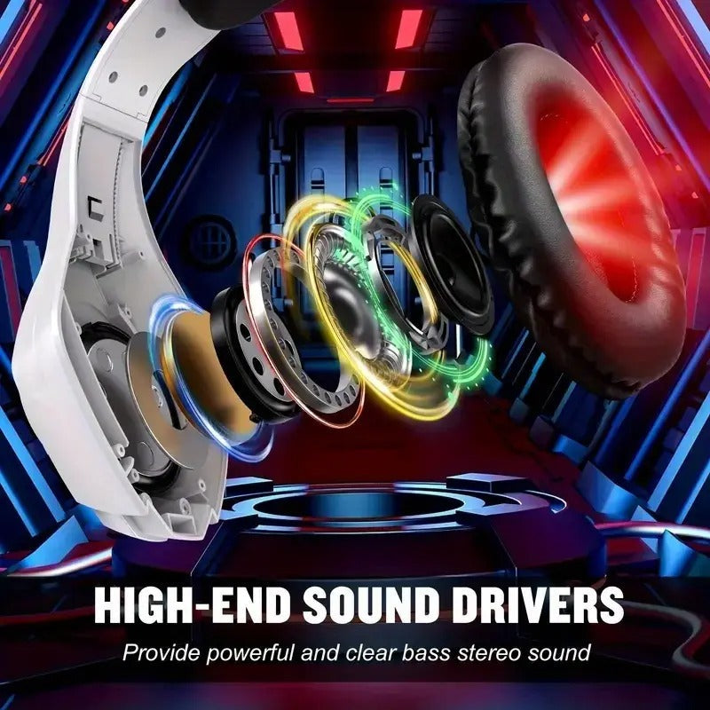 Gaming Headset with Mic, LED Light & Surround Bass - SuperSaverAU - view 2