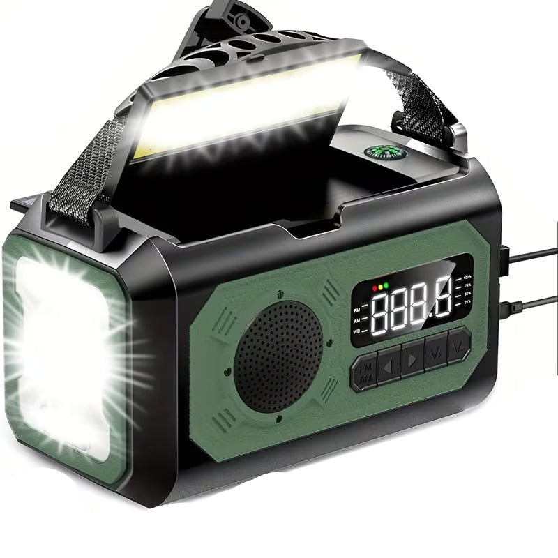 12000mAh Emergency Radio Solar Hand Crank Charger - SuperSaverAU - view 6