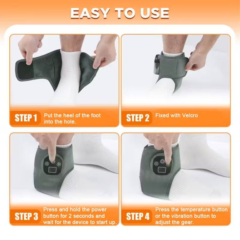 Ankle Heating Massager with Vibration & Heat Therapy - SuperSaverAU - view 5