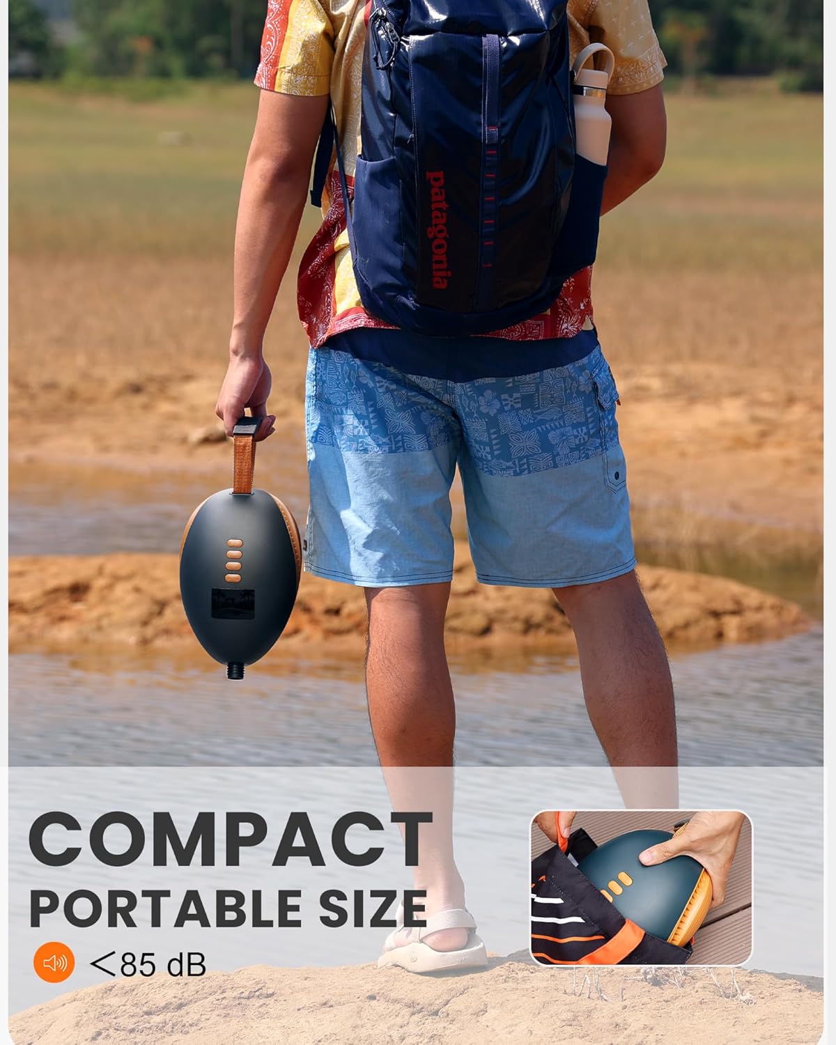 DOLPHIN Electric SUP Pump 20PSI, 3 Boards, Lightweight, Auto-Off, Eco-Friendly - SuperSaverAU - view 5