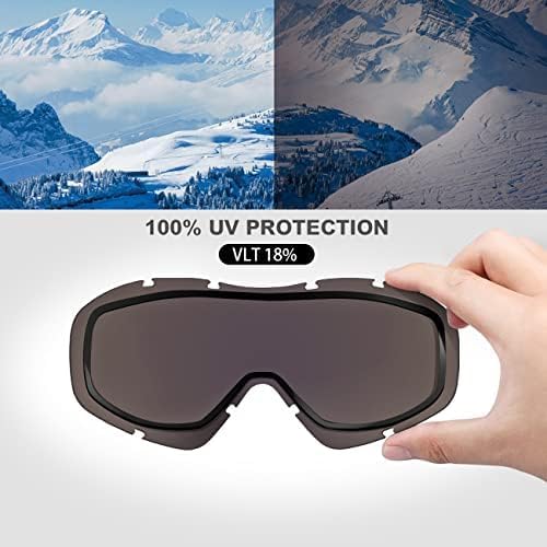 OutdoorMaster OTG Ski Goggles - One Size, Anti-Fog, UV Protection, Unisex - SuperSaverAU - view 6
