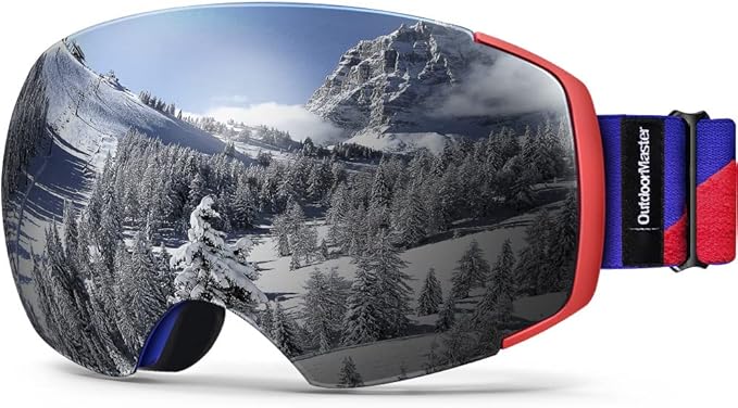 OutdoorMaster Ski Goggles PRO - Frameless, Interchangeable Lens, UV400 Protection - SuperSaverAU - view 1