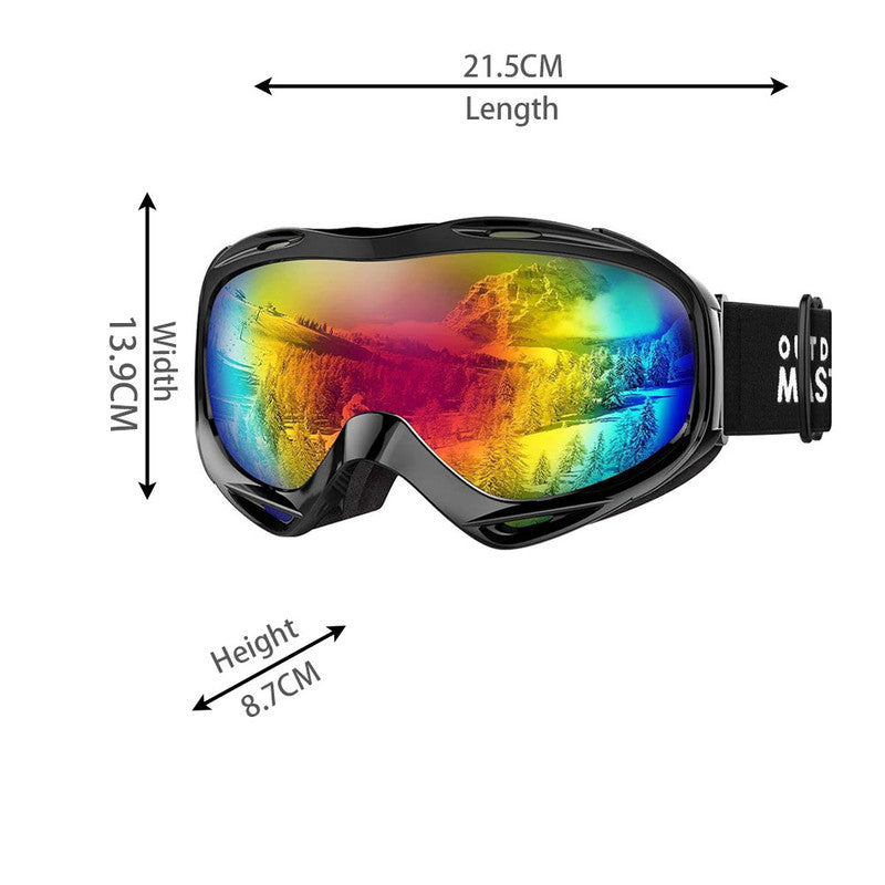 OutdoorMaster Ski Goggles - One Size, Anti-Fog, UV Protection, Unisex - SuperSaverAU - view 2
