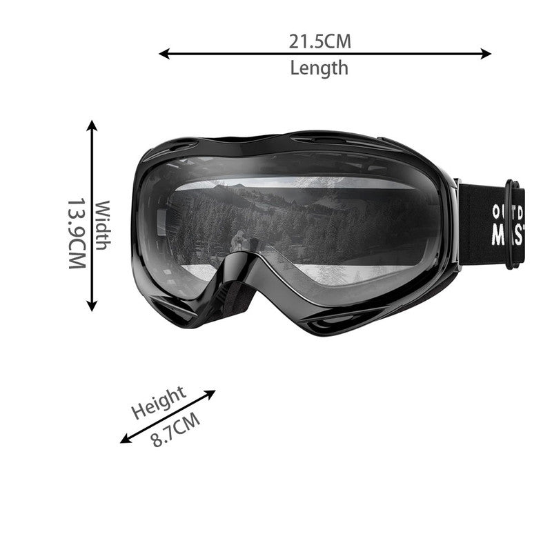 OutdoorMaster Ski Goggles - Modern, One Size, Anti-Fog, UV Protection, Unisex - SuperSaverAU - view 2