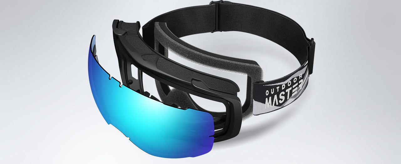 OutdoorMaster Ski Goggles, Adult, OTG, Anti-Fog, 100% UV Protection, Adjustable - SuperSaverAU - view 15