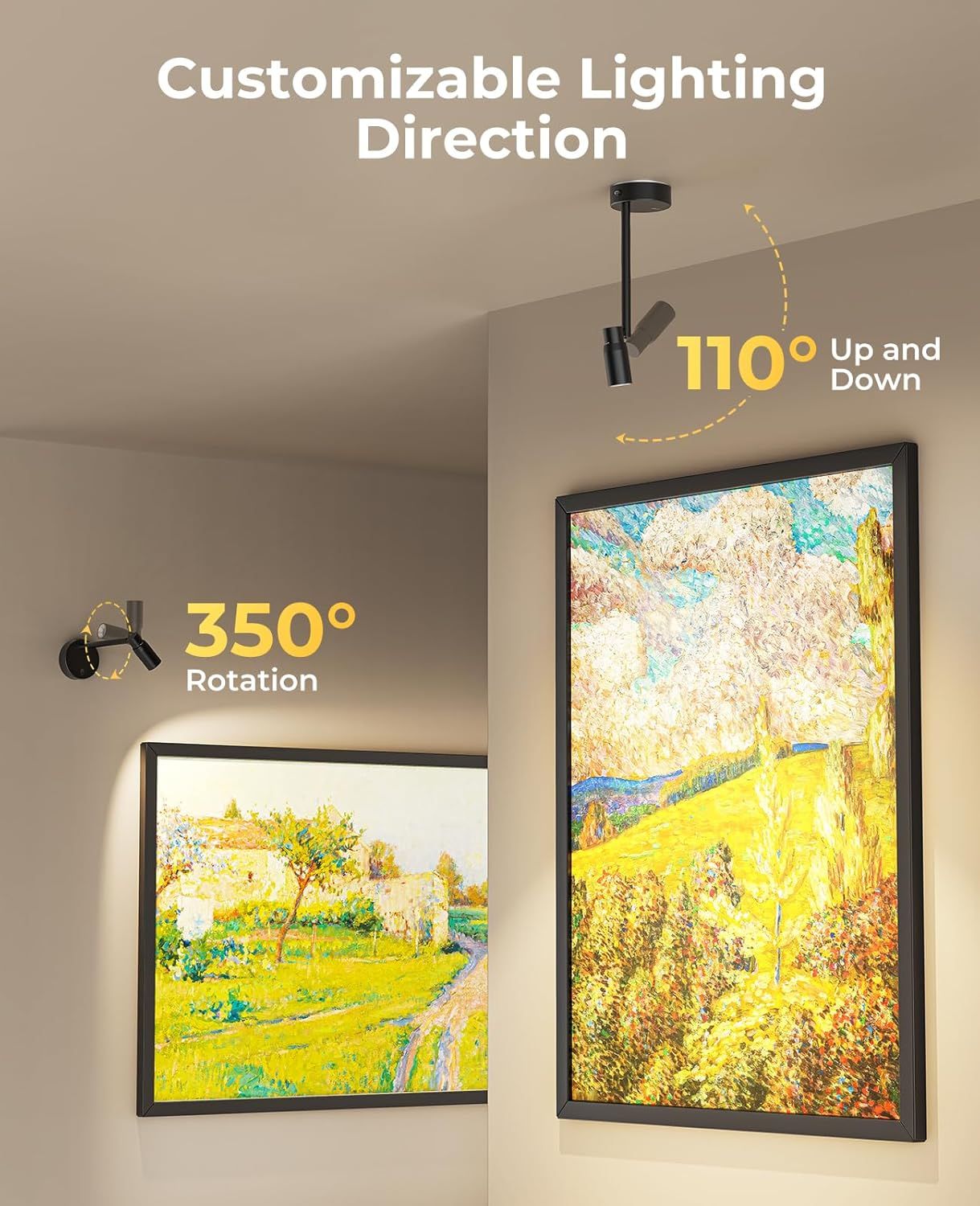 Premium Zoomable Battery Operated Picture Light – 6000mAh Battery with Remote Control