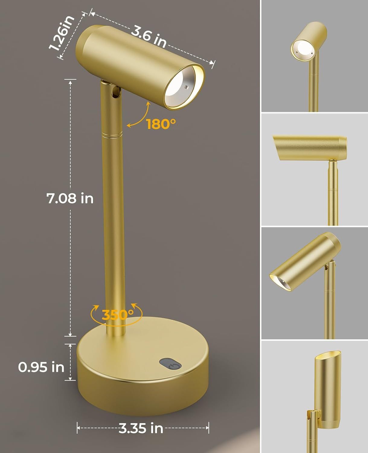 Premium Battery Operated Picture Light – Rechargeable, Remote Control & CCT Dimming