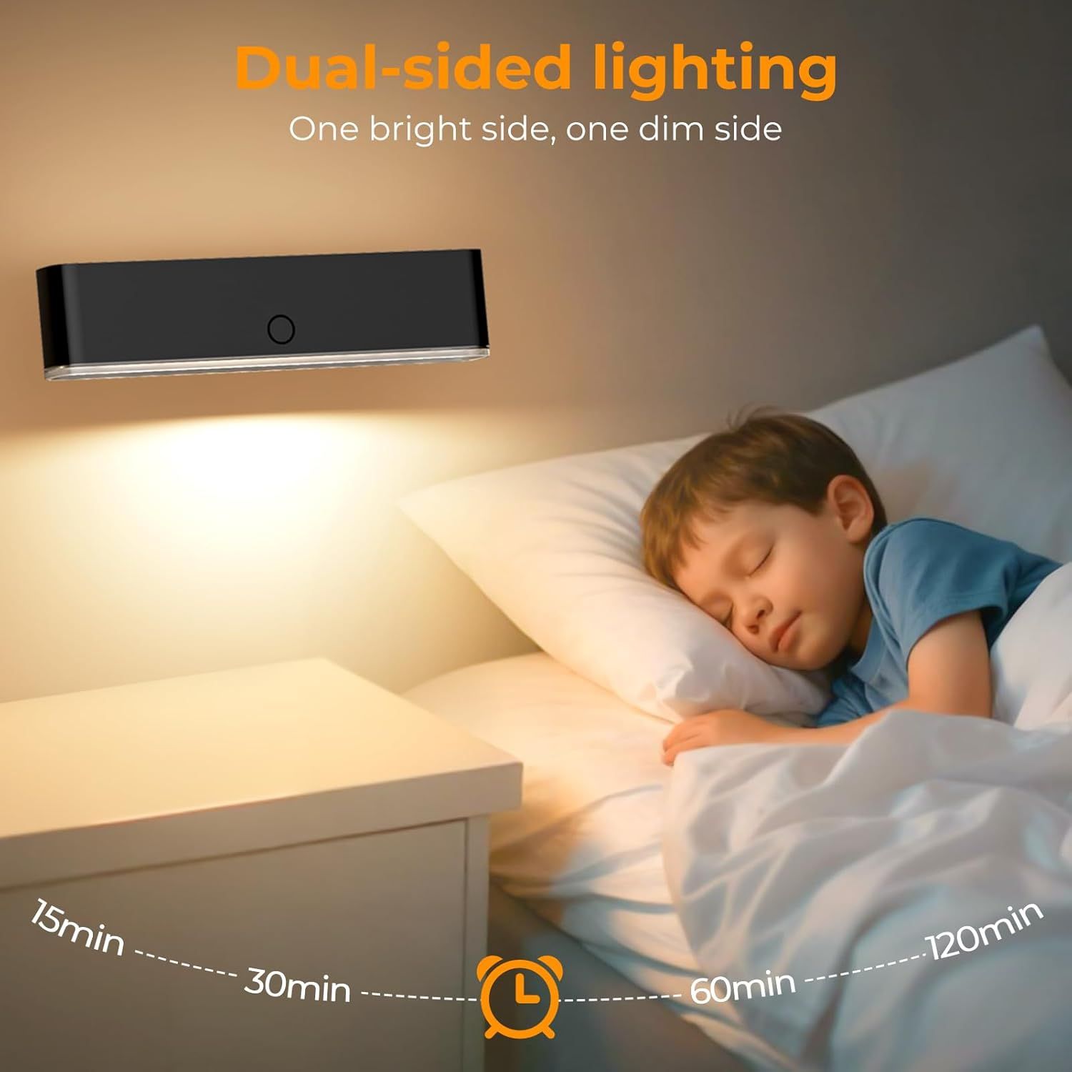 Premium Magnetic Battery Operated Wall Sconces – Black 2 Pack, 4000mAh Remote & Touch Control