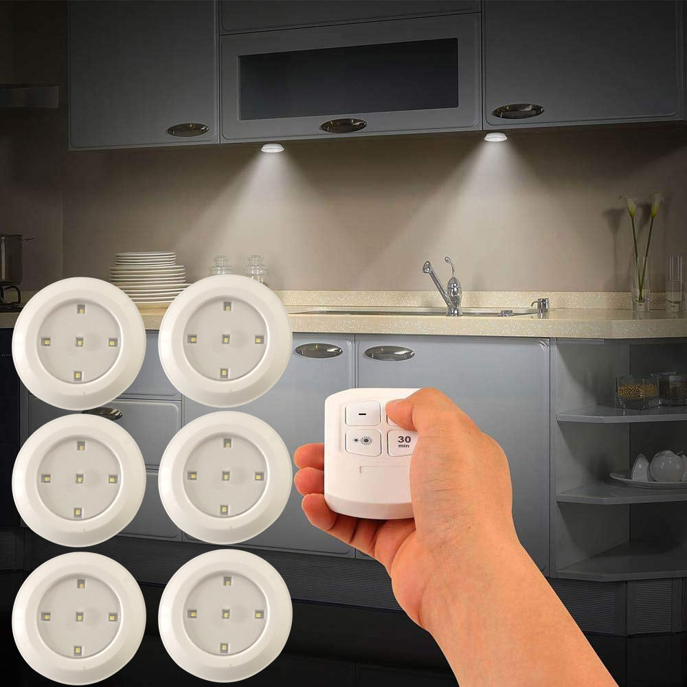 LED Light Set with Remote - Cool White, Battery-Powered, Infrared Sensor, 3 Pack - SuperSaverAU - view 2
