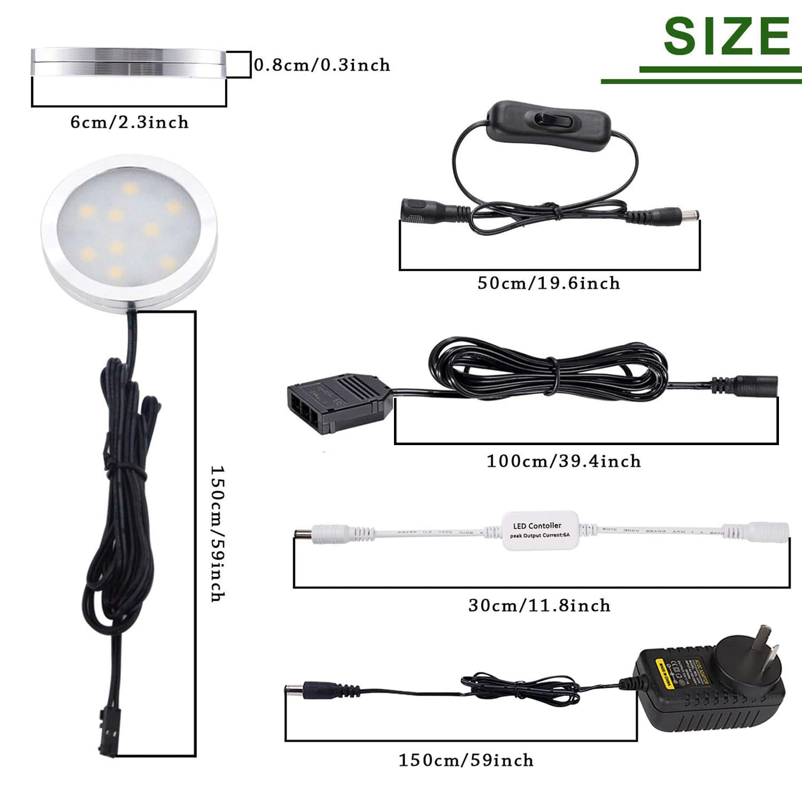 Energy Efficient Dimmable Under Counter Lights, 12W, 4 Lights, Daylight White - SuperSaverAU - view 3