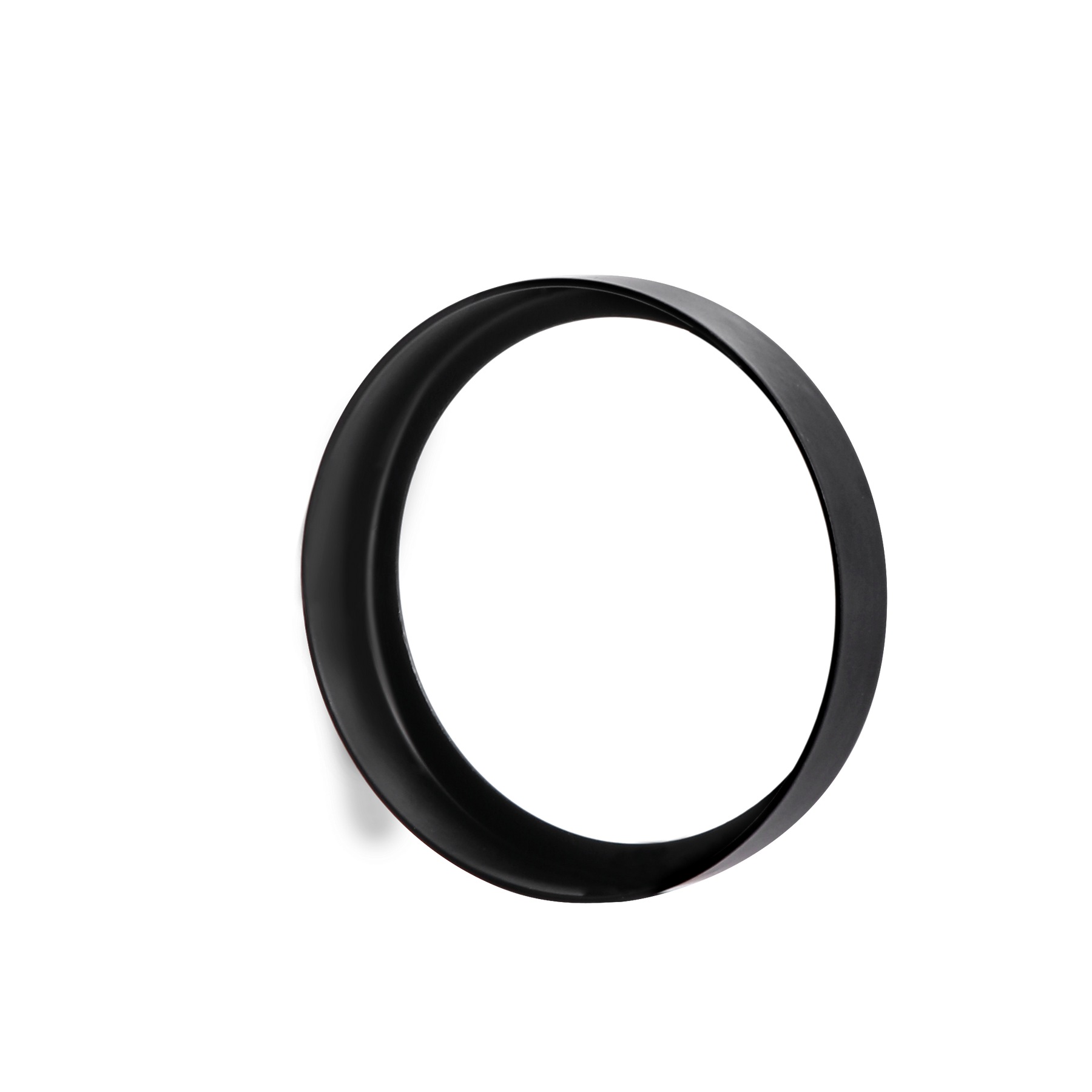 Premium GU10/MR16 Decorative Trim Rings – Matte Black 6 Pack, Snap-On Metal Design