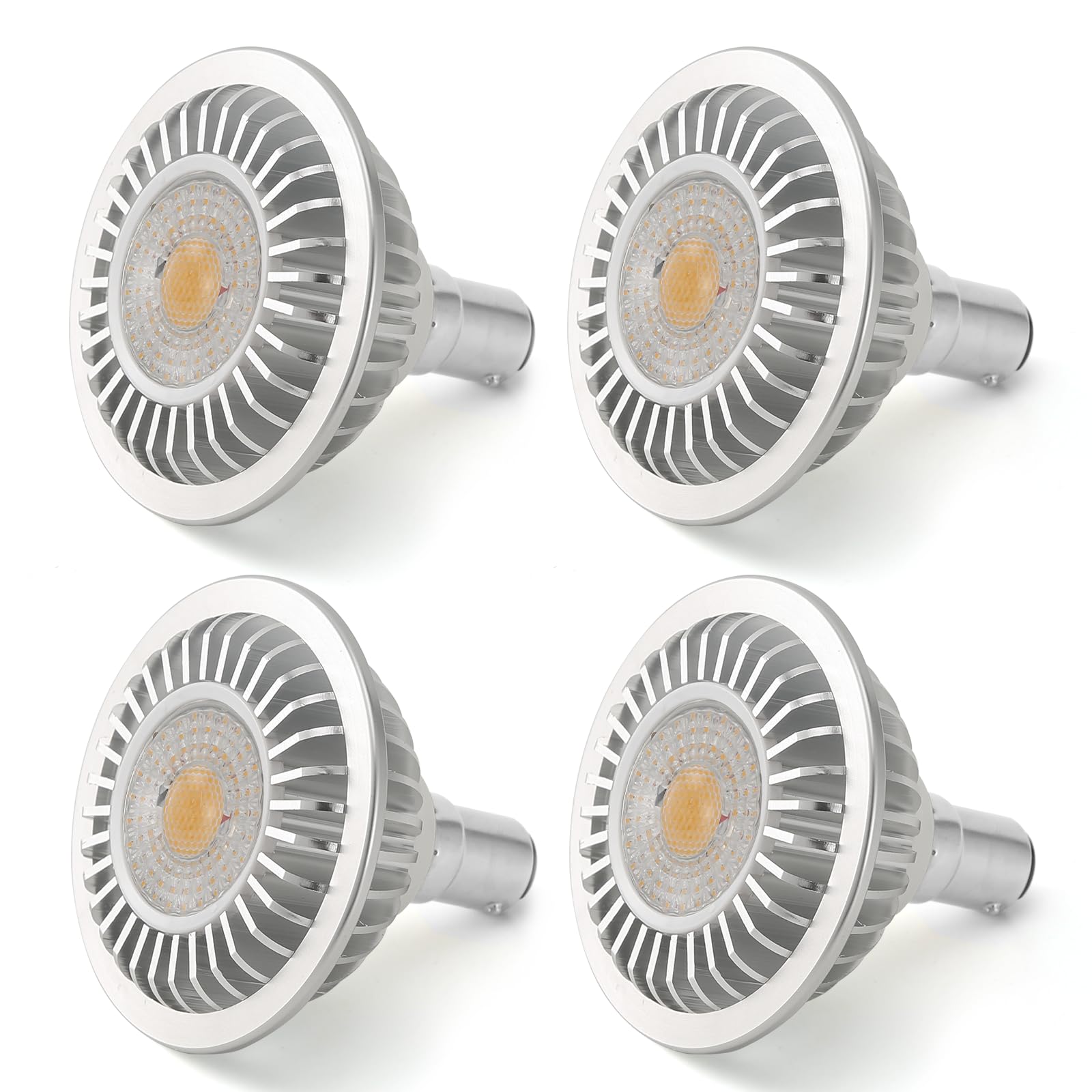 AR70 LED Light Bulb 7W BA15D B15 Base, Warm White, 4 Pack, 85% Energy Saving - SuperSaverAU - view 1