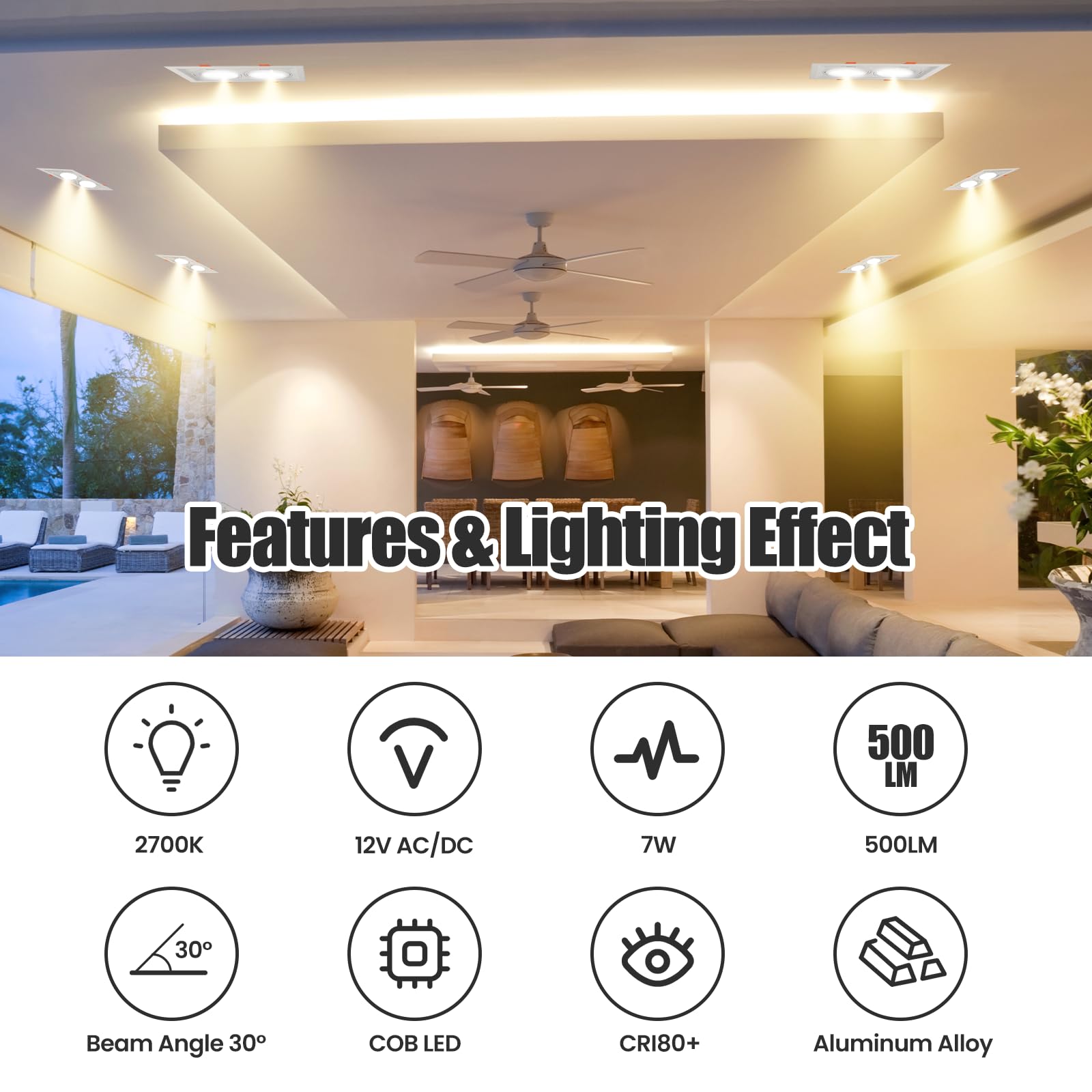 AR70 LED Light Bulb 7W BA15D B15 Base, Warm White, 4 Pack, 85% Energy Saving - SuperSaverAU - view 3