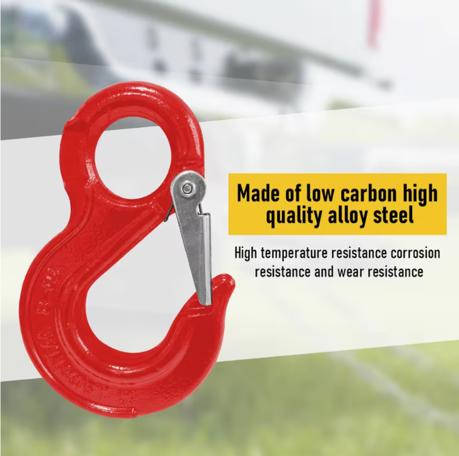 Premium 2T Sling Hook & Hammerlock Kit - Red, 2 Sets