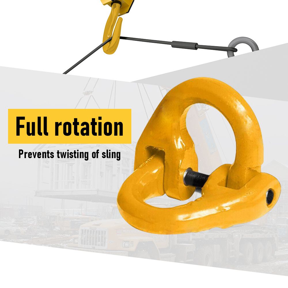 Premium 3.15T Sling Hook & Hammerlock Kit - Yellow, 2 Sets