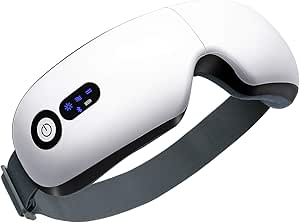 Smart Heated Eye Massager with Bluetooth Music Air Pressure Vibration and Warm Compress