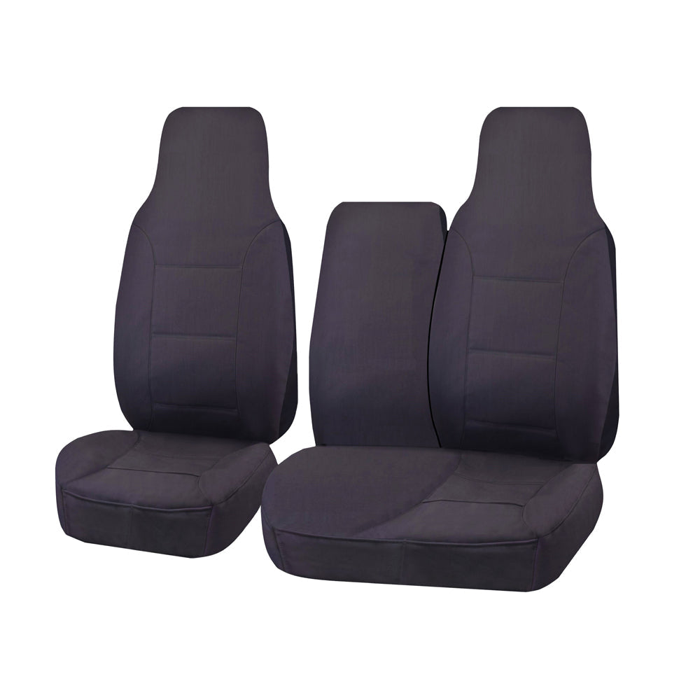 Premium Toyota HiAce TRH-KDH LWB Charcoal Challenger Seat Covers 2005-2015