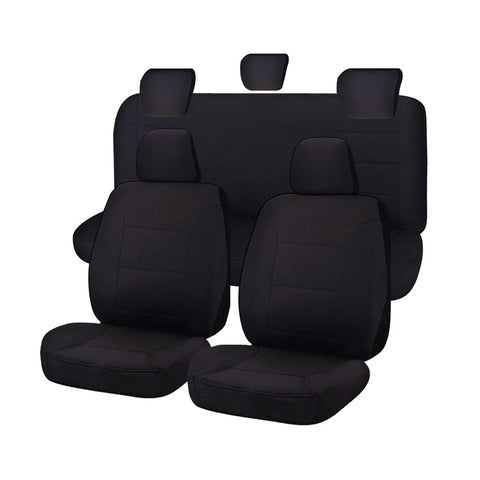 Premium Toyota Hilux SR SR5 Dual Cab Black Challenger Seat Covers 2005-2015