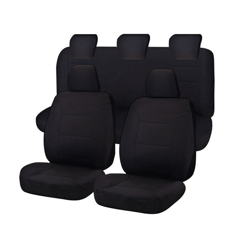 Premium Ford Ranger PXII Dual Cab Black Challenger Seat Covers 2015-On