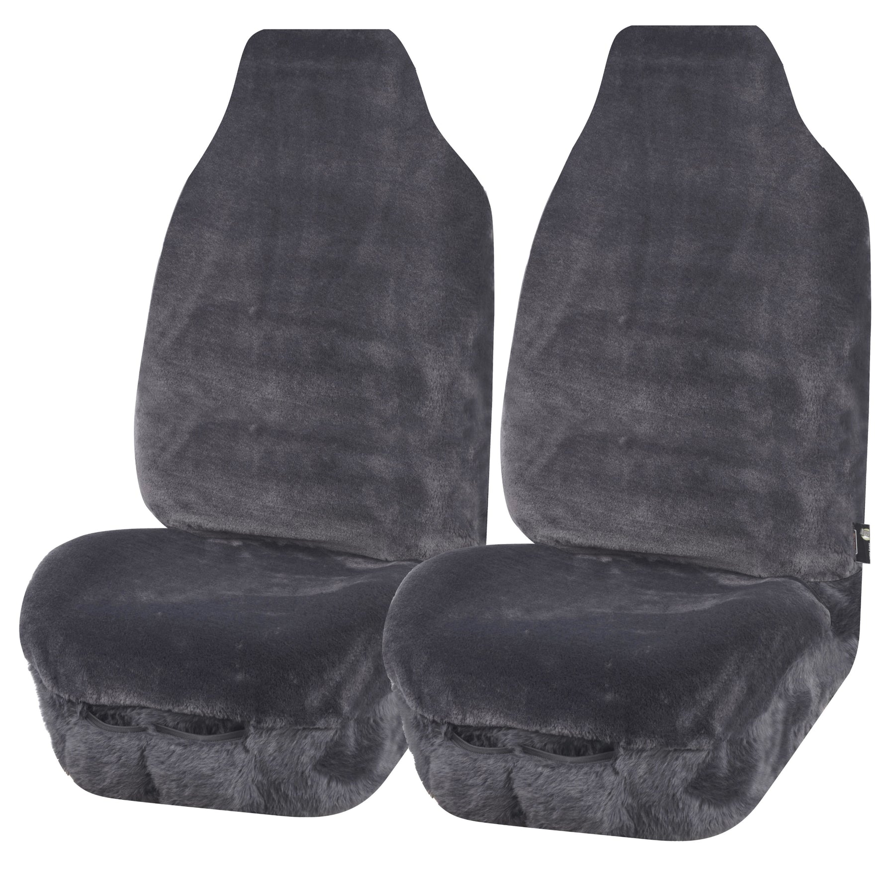 Universal Finesse Faux Fur Seat Covers - 20mm Thick, Soft Minky Fabric, Airbag Compatible - SuperSaverAU - view 1