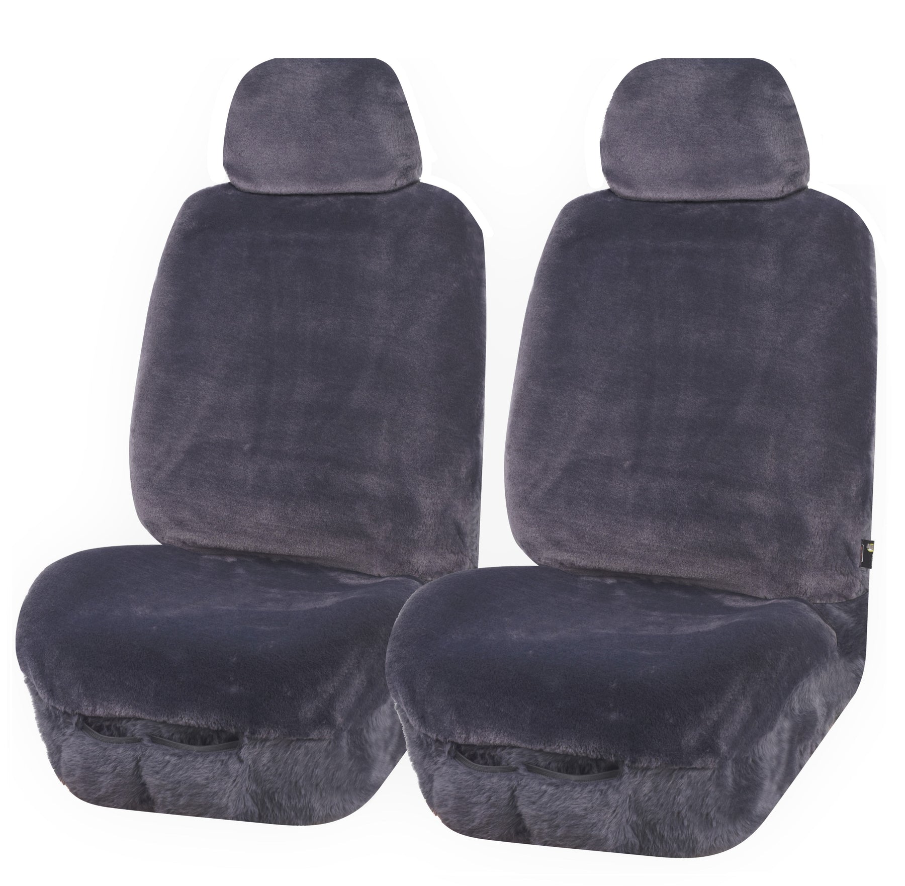 Universal Finesse Faux Fur Seat Covers - 20mm Thick, Soft Minky Fabric, Airbag Compatible - SuperSaverAU - view 1