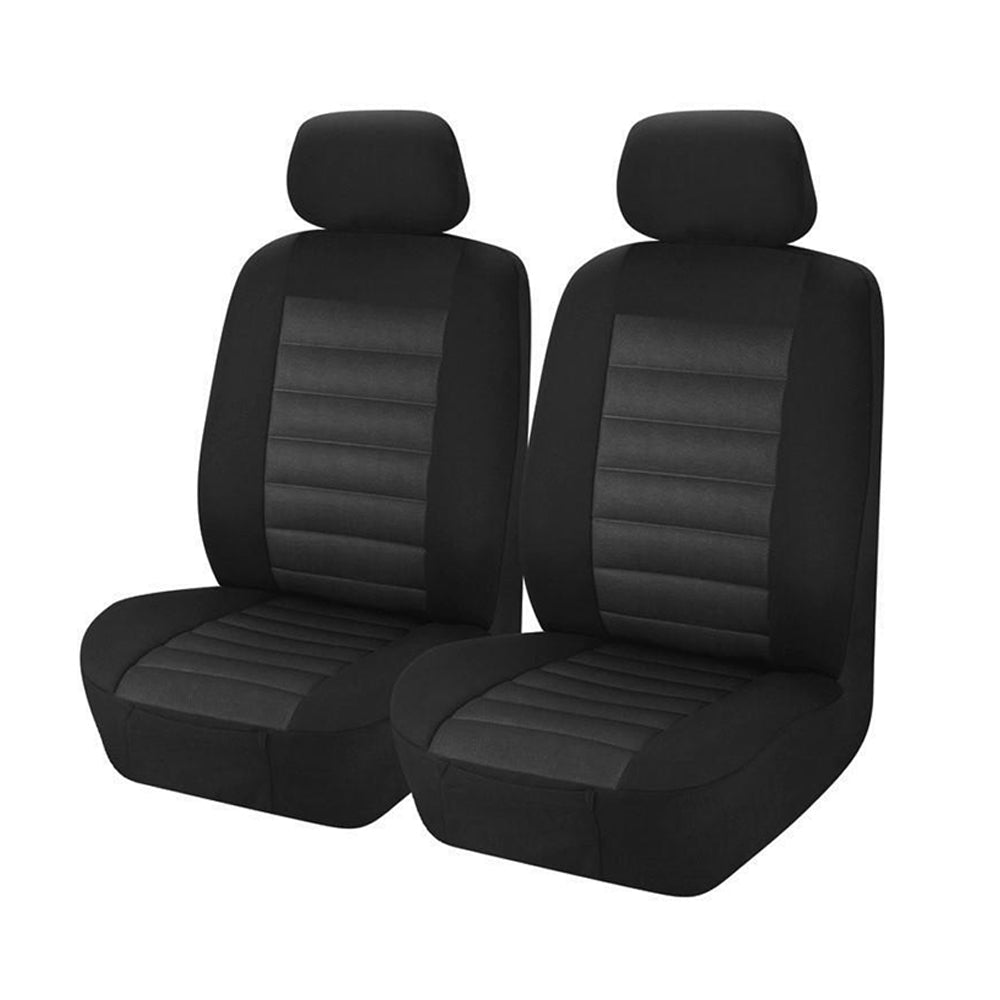 Premium Universal Opulence Grey Front Seat Covers Size 30/35