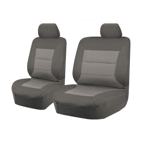 Premium Mazda BT-50 UP Single Cab Grey Jacquard Front Seat Covers 2011-2016