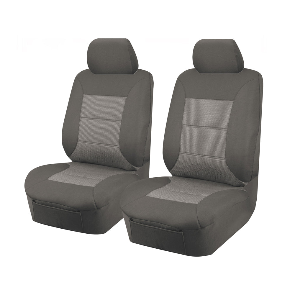 Premium Mitsubishi Triton MQ Front Bucket Grey Premium Seat Covers 2015-On