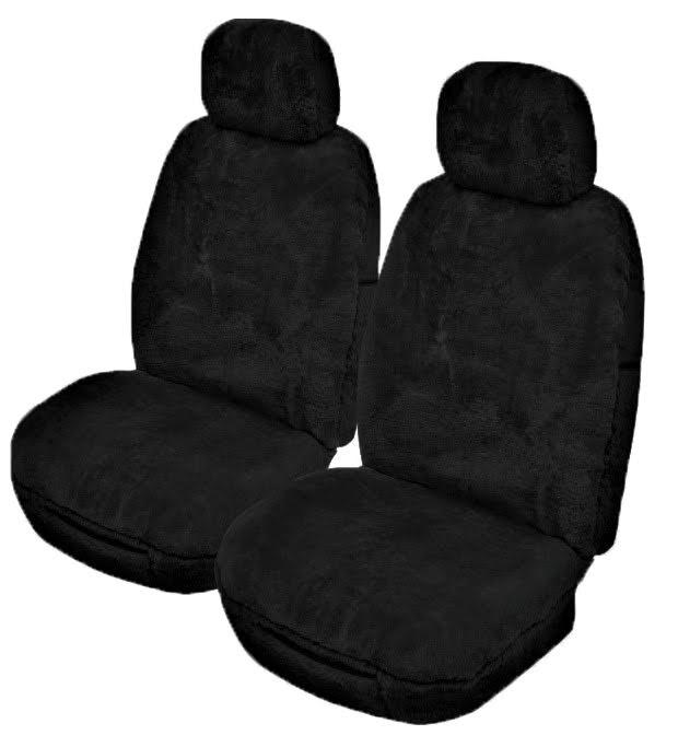 Genuine Australian Sheepskin Seat Covers - Universal Size 20mm Thick, Airbag Compatible - SuperSaverAU - view 1