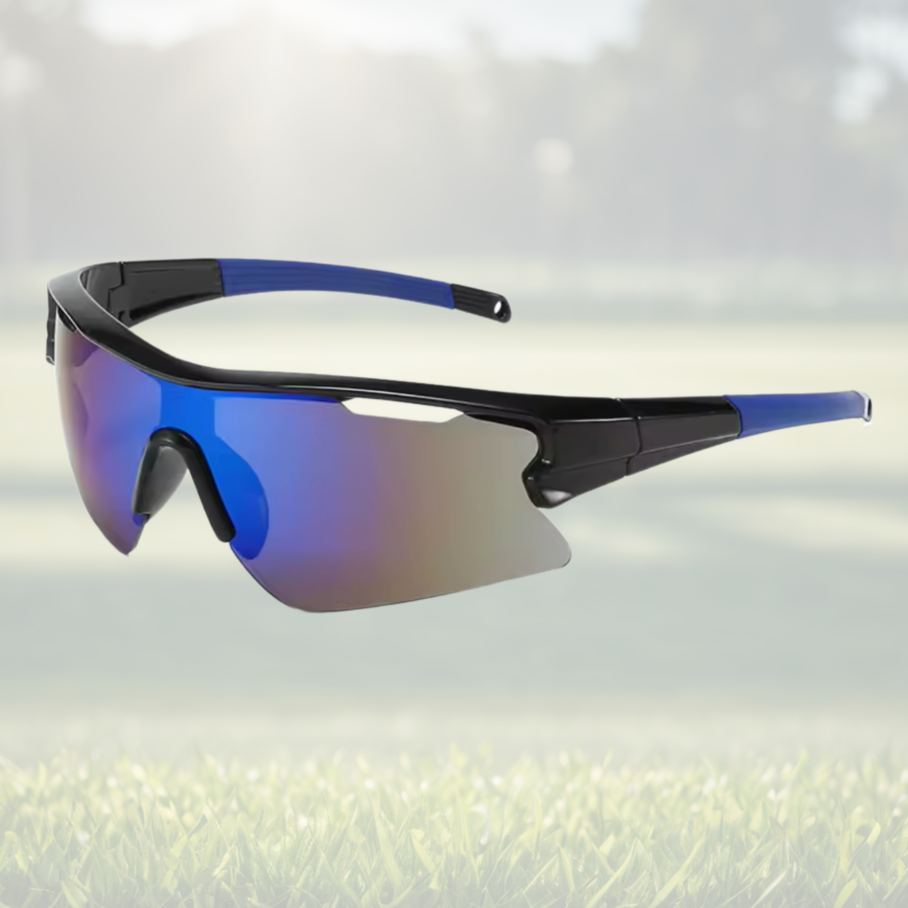 Sportiq Vector Tempest UV400 Sport Sunglasses with Blue Reflective Lens