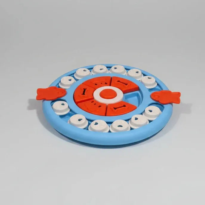 Pizza Puzzle Treat Toy for Dogs & Cats – Interactive Slow Feeder-Blue - SuperSaverAU - view 1