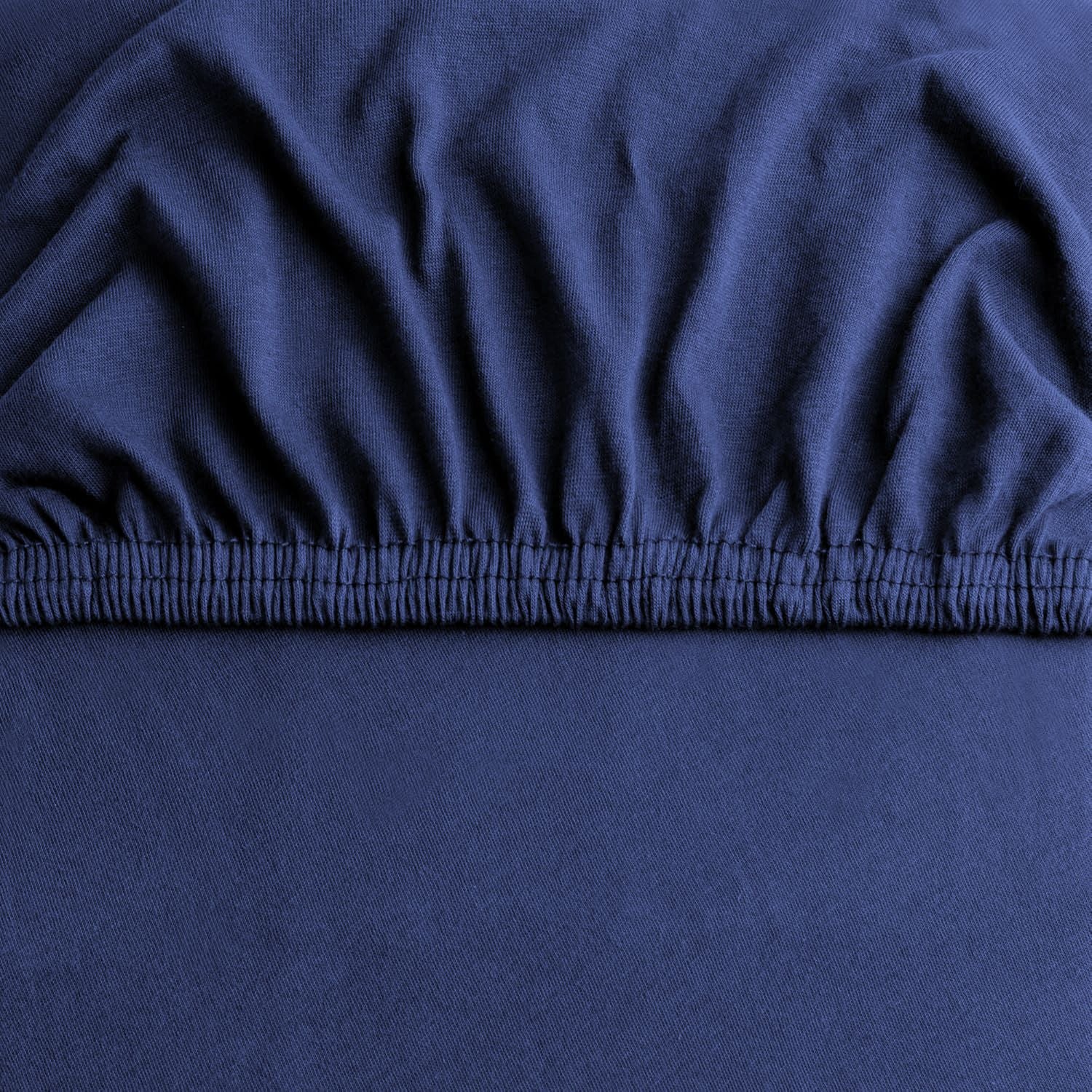 Hotel Quality 2 Piece Royal Blue Microfiber Fitted Sheet Set - Queen
