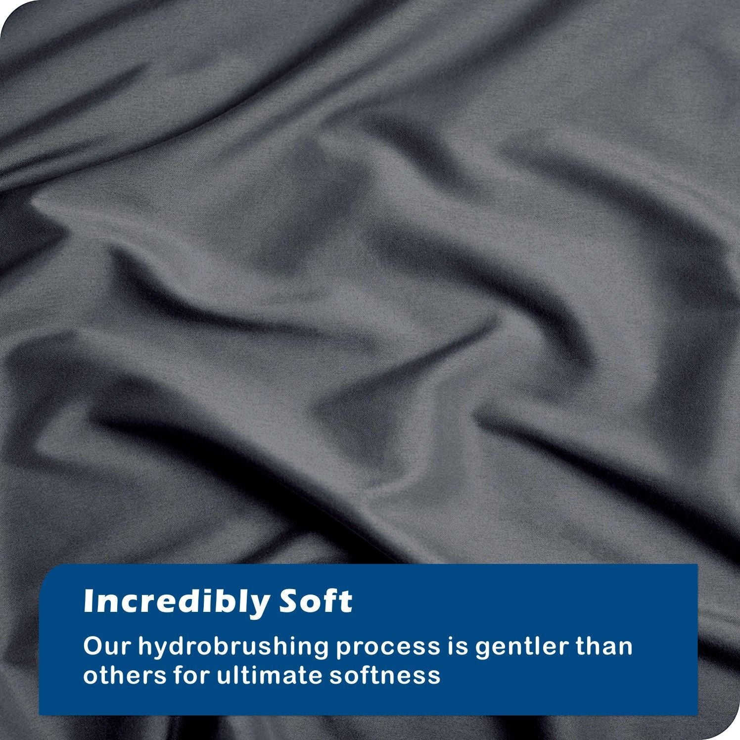 2000TC Microfibre Zipper Quilt Cover Set - 3 Piece, Dark Gray, Double