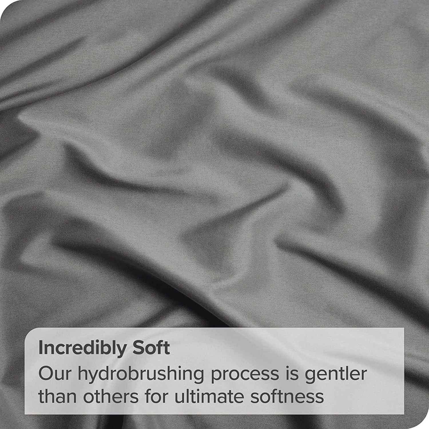 2 Piece 2000TC Microfibre 40cm Deep Pocket Fitted Sheet Set with Pillowcase - Grey King Single