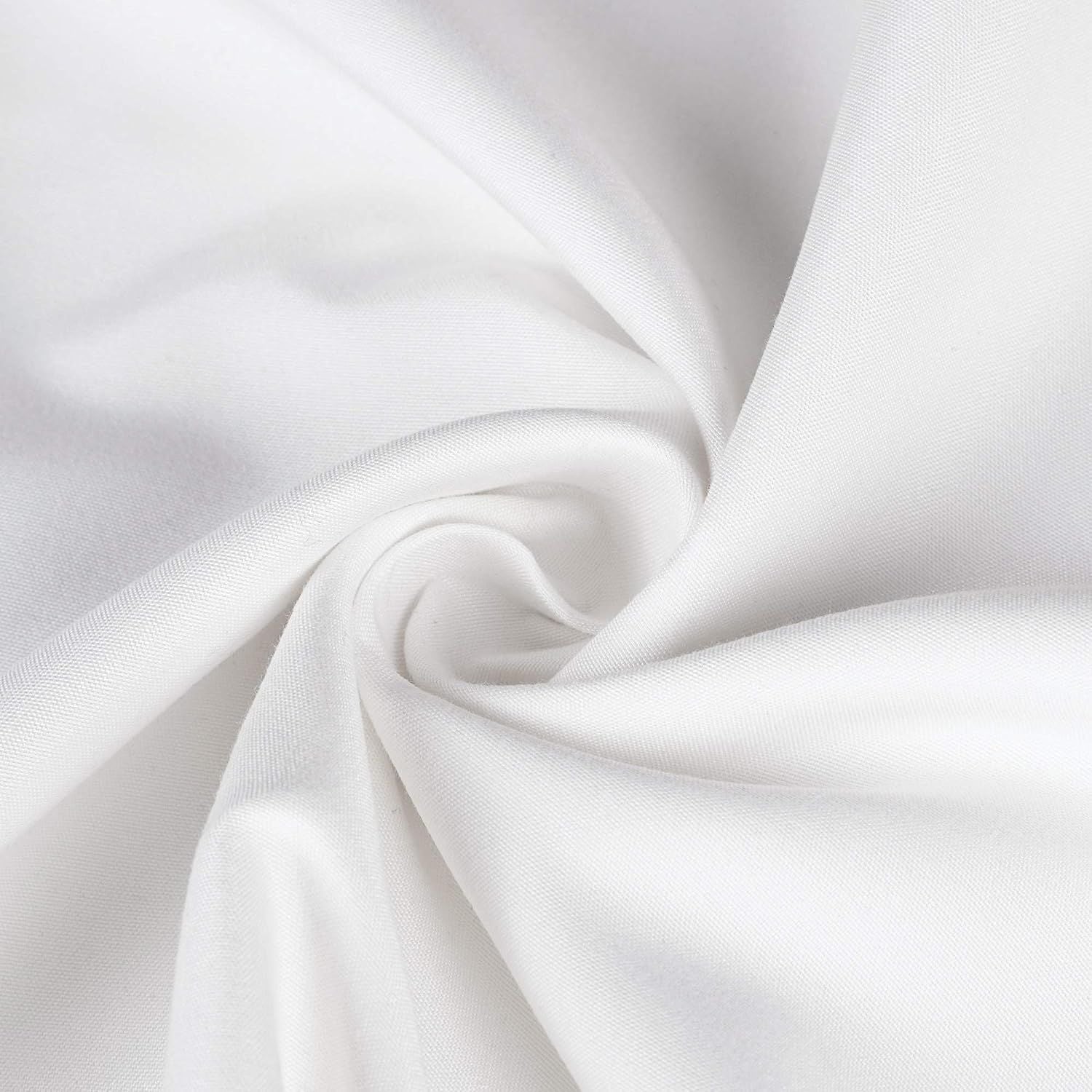 Elegant Comfort 1 Piece White 2000 Thread Count Microfiber Flat Sheet - King Single