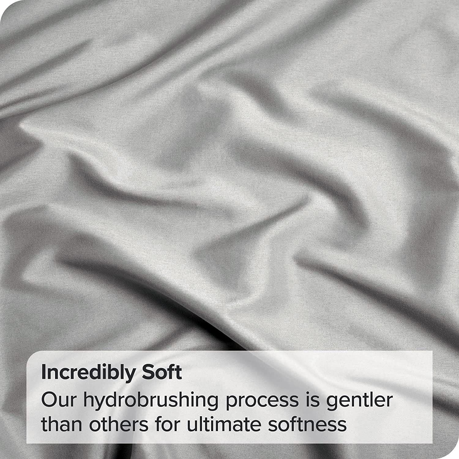 Elegant Comfort 1 Piece Silver Gray 2000 Thread Count Microfiber Flat Sheet - King Single
