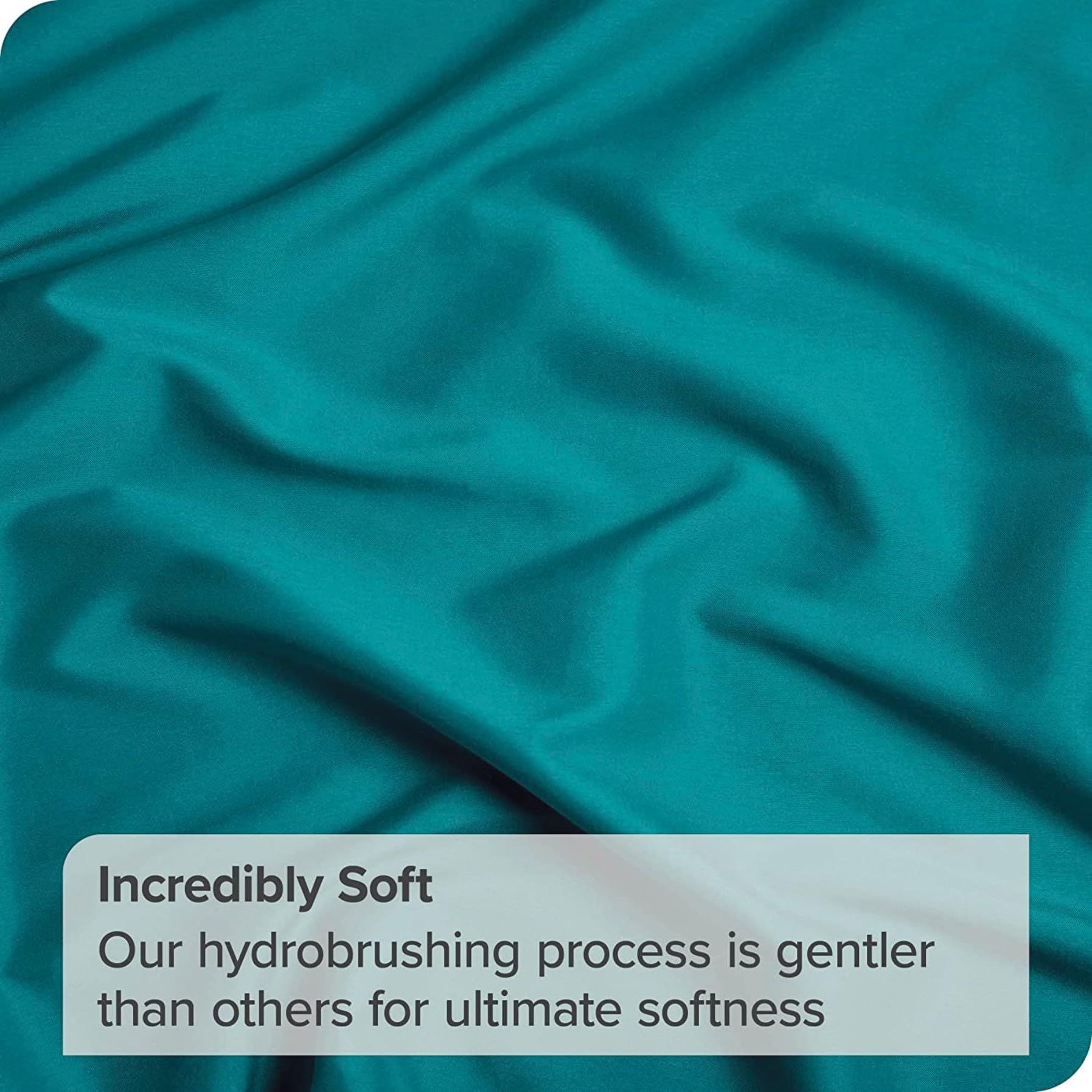 3 Piece 2000TC Microfibre 40cm Deep Pocket Fitted Sheet Set with Pillowcases - Biscay Blue Queen