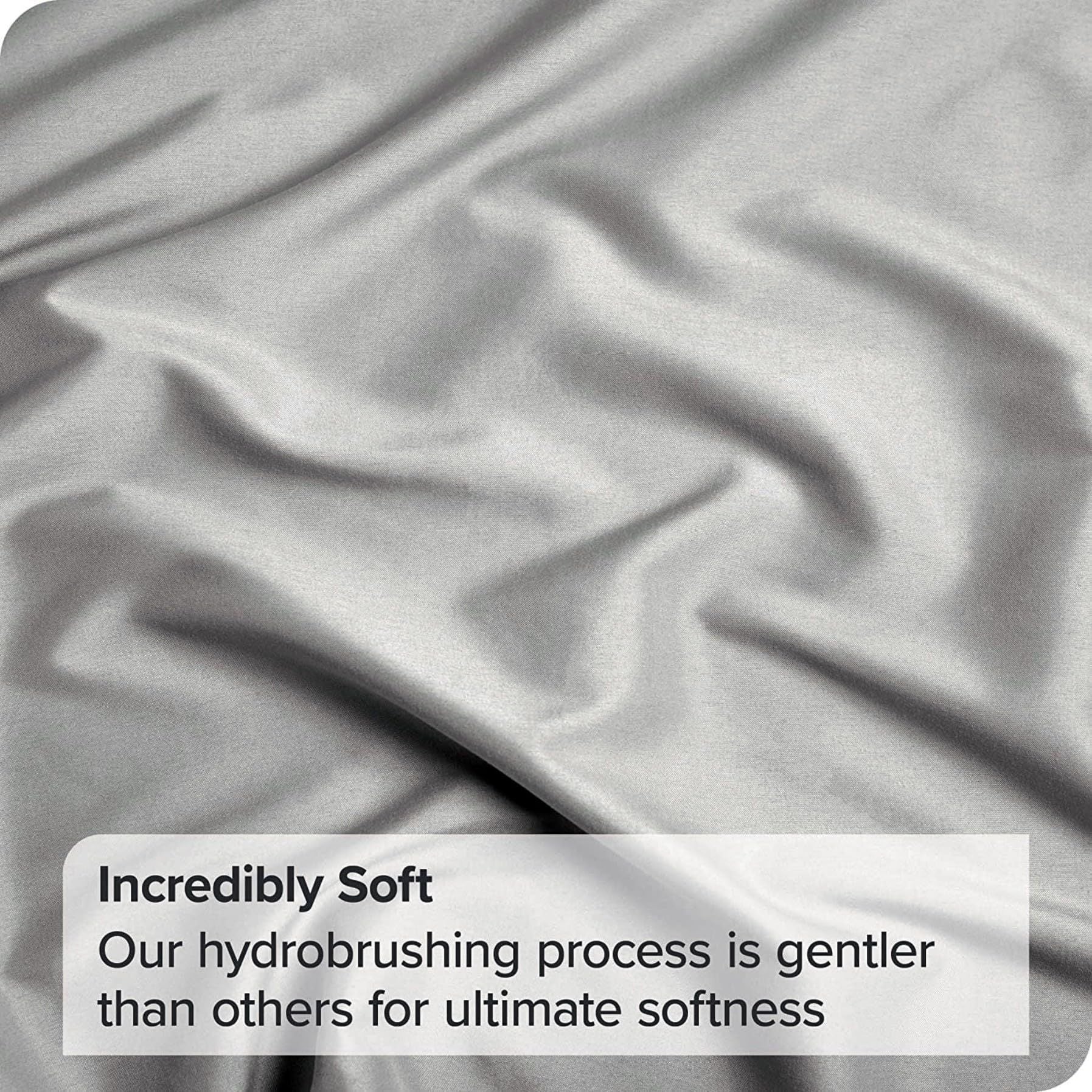 3 Piece 2000TC Microfibre 40cm Deep Pocket Fitted Sheet Set with Pillowcases - Silver Gray Queen