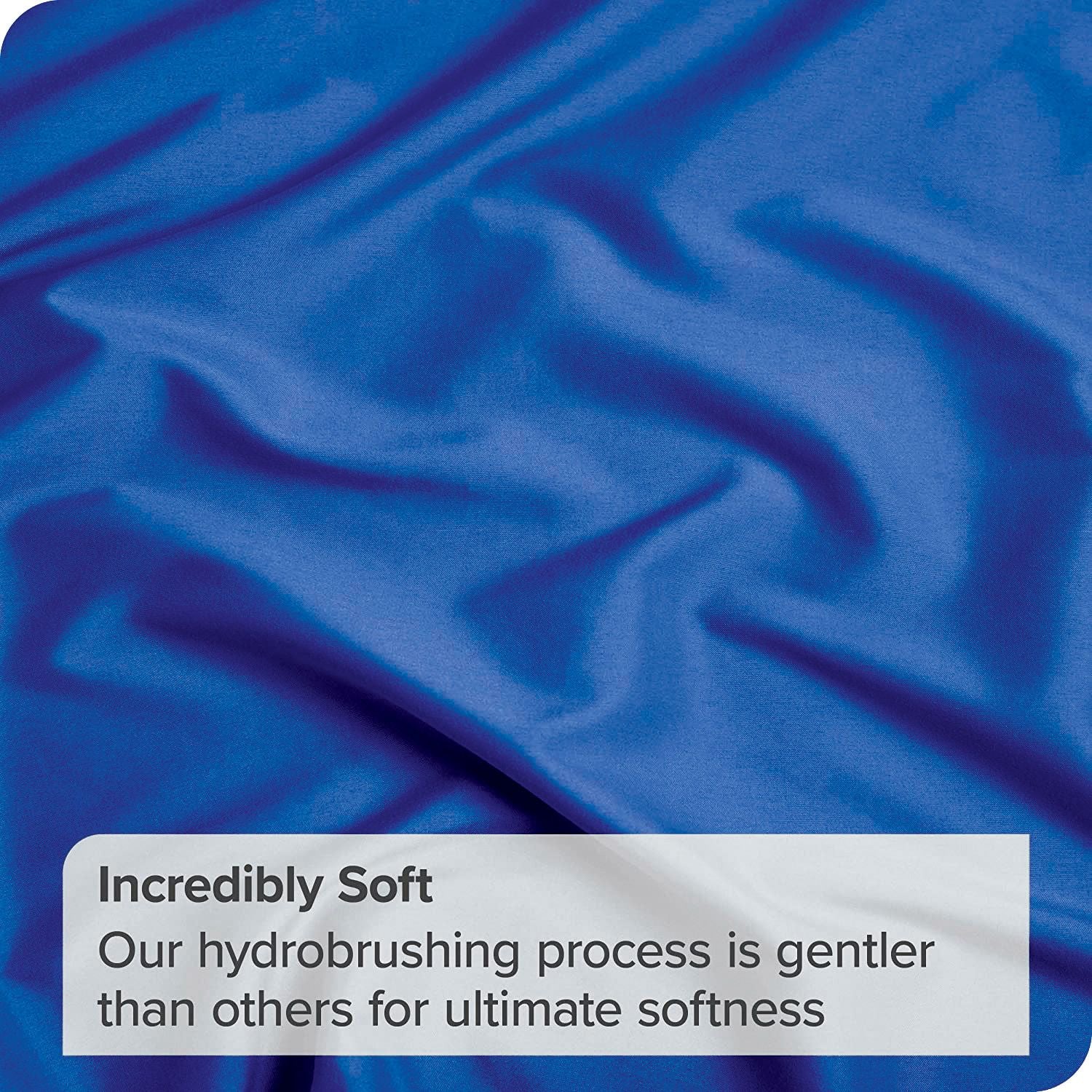 2000TC Microfibre Deep Pocket Bed Sheet Set - 3 Piece, Royal Blue, Single