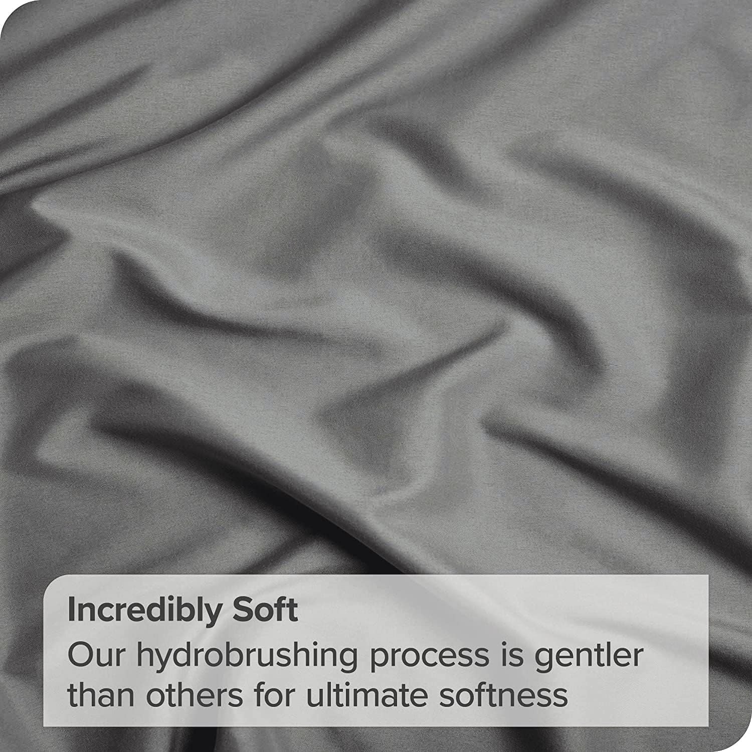 Elegant Comfort 1 Piece Grey 2000 Thread Count Microfiber Flat Sheet - Single