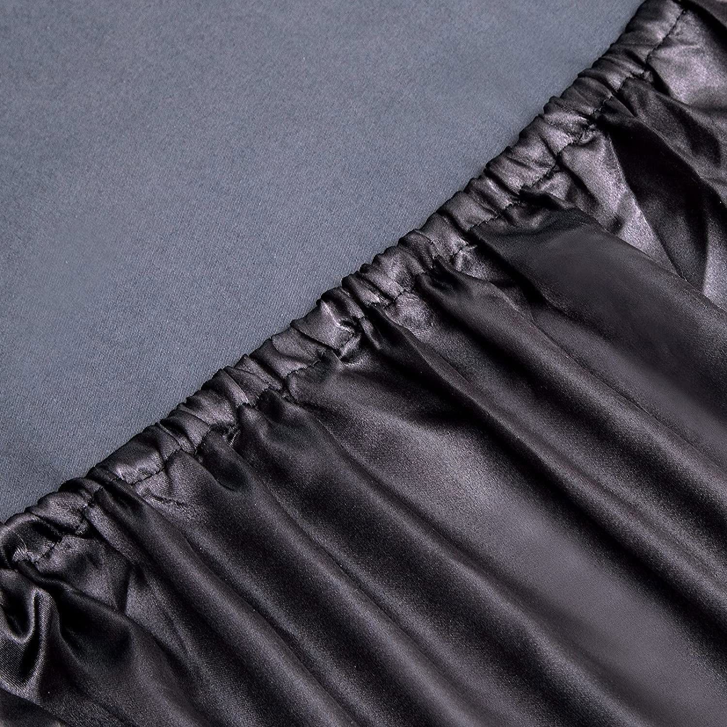 Art Silk Satin 4 Piece Sheet Set with Fitted & Flat Sheet - Black Double