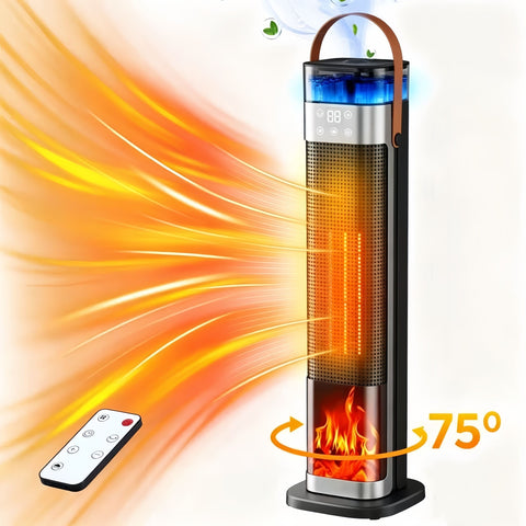 Premium Tower Space Heater with Built In Humidifier Indoor Room Heater