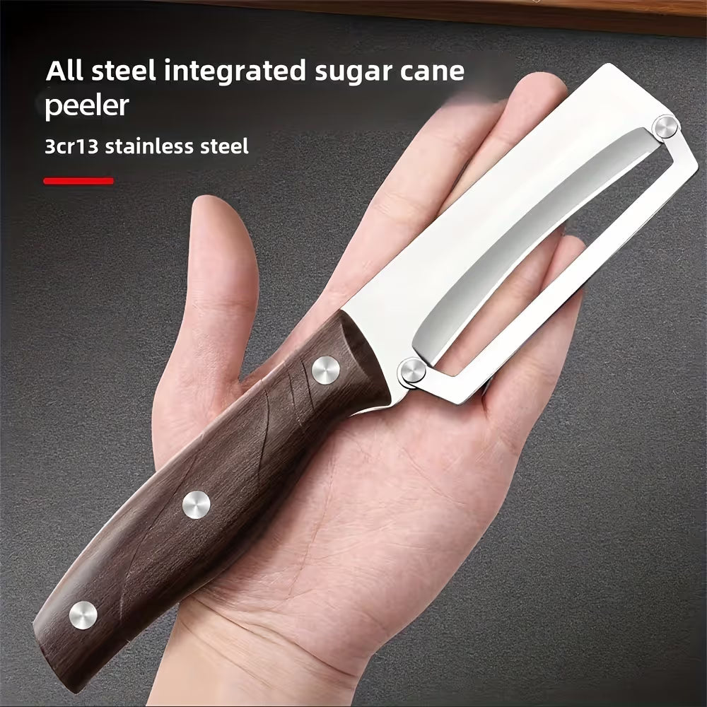 Premium Heavy Duty Stainless Steel Vegetable Peeler and Slicer with Non-Slip Handle