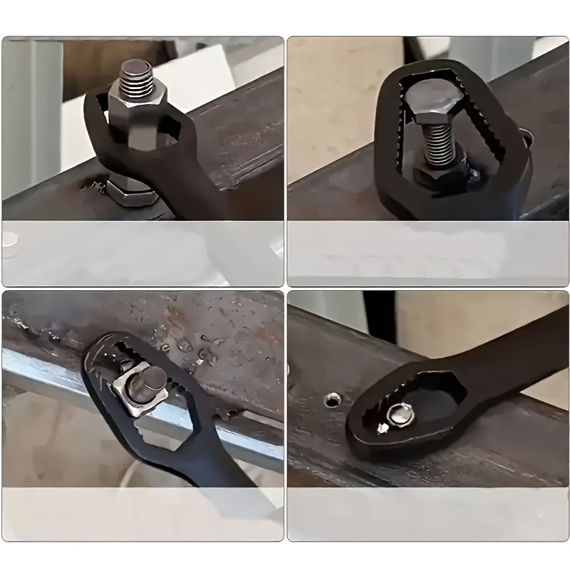 Premium Double-Ended Self-Tightening Box Wrench - Black, 3-17mm