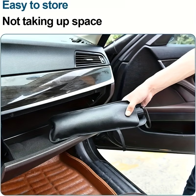 Premium Umbrella-Style Car Windshield Sunshade for Small Cars Foldable Heat Blocker