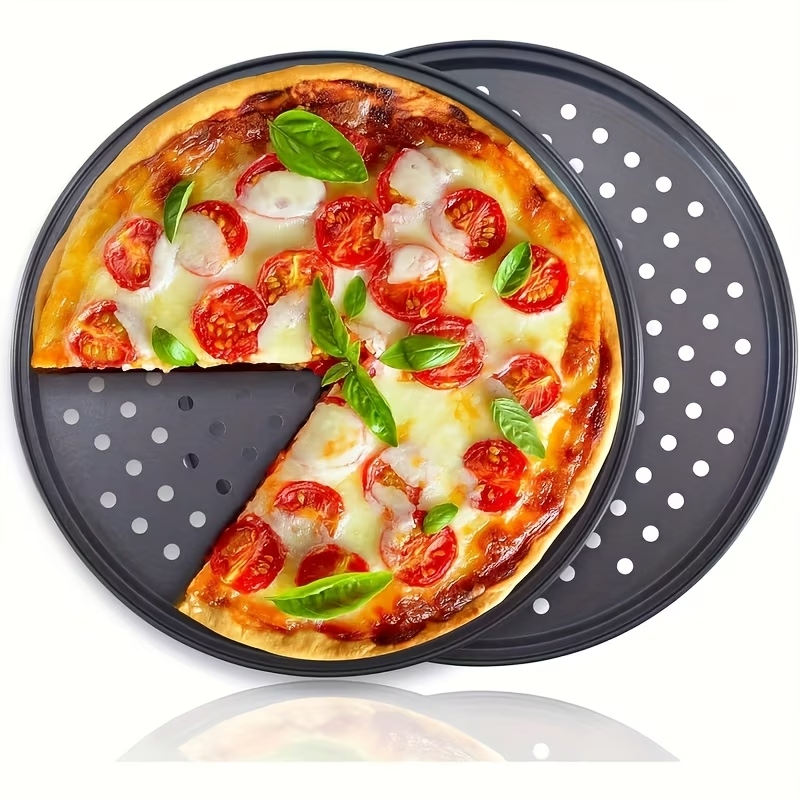 Premium 2 Piece 30.48cm Non-Stick Pizza Crisper Pan Set
